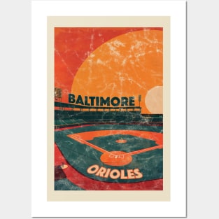 Midcentury Baltimore Orioles Stadium Posters and Art